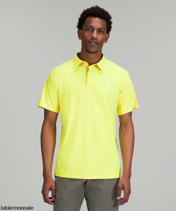 Lululemon Verkauf DELULU760 | Lululemon Deutschland Electric Lemon Stretch Golf Poloshirt